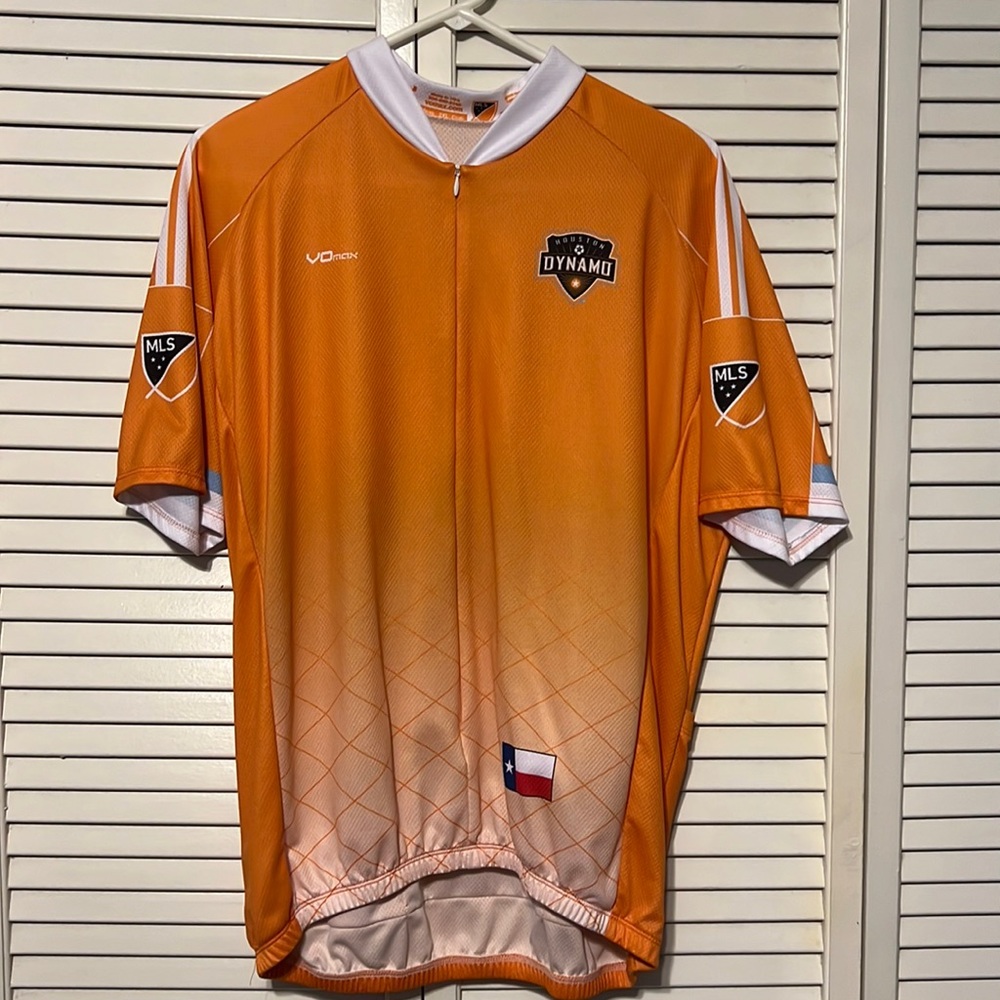 Vo Max Cycling Jersey Size 2XL Color Orange MLS Houston Dynamo